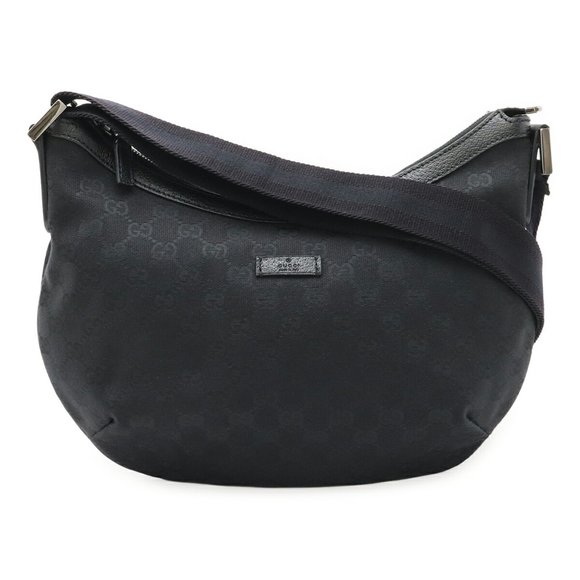 GUCCI Black Leather Shoulder Bag - Picture 1 of 10